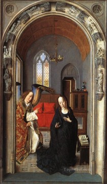 Dirk Bouts Painting - The Annunciation Netherlandish Dirk Bouts